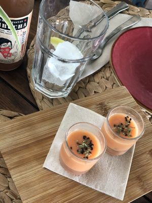 Gaspacho  at Esfigueral in Ibiza