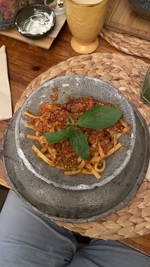 Vegane Spaghetti Bolognese   at Esfigueral in Ibiza