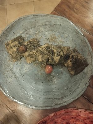 Mushroom Ravioli 🍄 with a creamy Sage Sauce 🌿 and Cherry Tomatoes 🍅 at Esfigueral in Ibiza