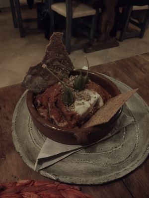 Moussaka 🍆 at Esfigueral in Ibiza