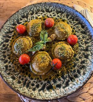 Ravioli at Esfigueral in Ibiza