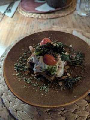 Zucchini Lasagne at Esfigueral in Ibiza