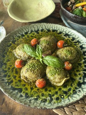Homemade Ravioli  at Esfigueral in Ibiza