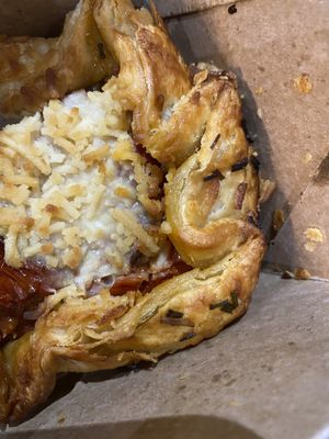 Savory Crostata. Baby tomatoes, Follow Your Heart Cheez, chives. Flaky crust!  at Cartel Coffee Lab - Downtown Phoenix in Phoenix
