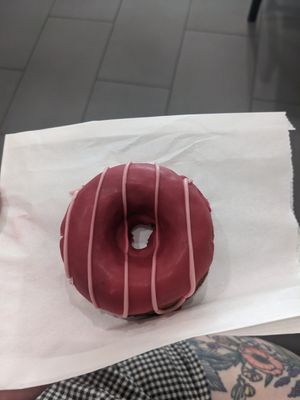 Lemon donut with blueberry glaze at Cartel Coffee Lab - Downtown Phoenix in Phoenix
