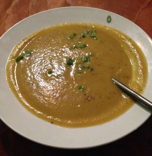 Italian squash soup at Green Goddess in New Orleans