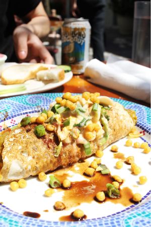 Rolled Uttapam  at Green Goddess in New Orleans