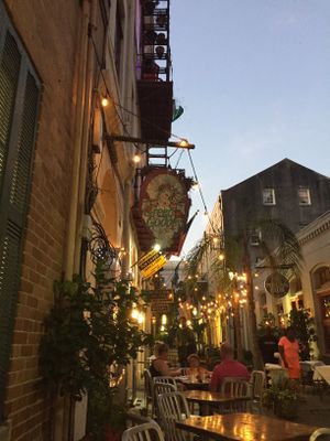 Outdoor seating  at Green Goddess in New Orleans
