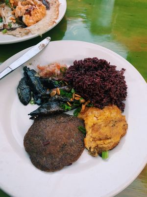 Plantain and mushroom dish at Green Goddess in New Orleans