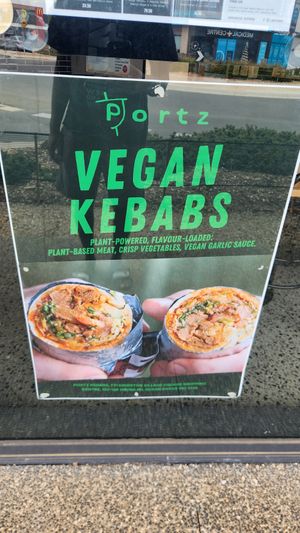 Vegan kebabs at Portz Kebab & Grill in Ocean Grove