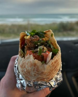 Vegan kebab   at Portz Kebab & Grill in Ocean Grove