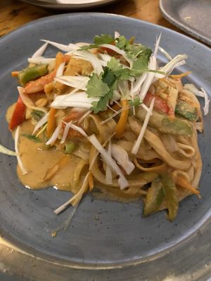 Vegan pad Thai  at La Lunita in Akumal