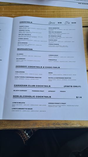 Drinks at Dr Fill in Smythes Creek