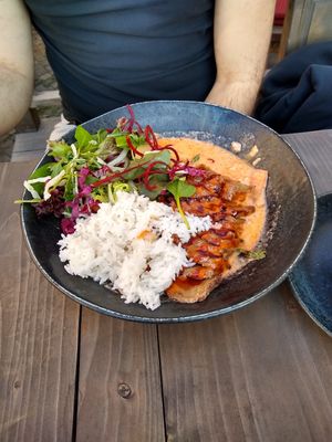 long live the duck at GAO Vegan in Leipzig