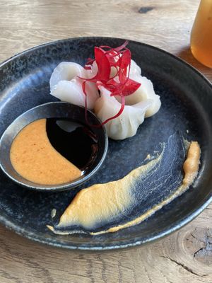 steamed dumplings   at GAO Vegan in Leipzig