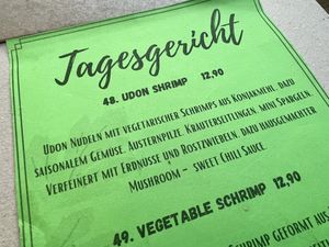 'menu of the day' (special)  at GAO Vegan in Leipzig