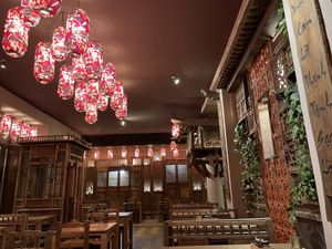 Inside the restaurant  at GAO Vegan in Leipzig