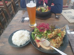 Long live the chicken, mein Lieblingsgericht at GAO Vegan in Leipzig