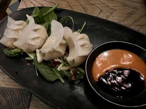 mini dumplings  at GAO Vegan in Leipzig