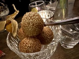 sesame balls  at GAO Vegan in Leipzig