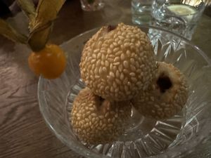 sesame desserts  at GAO Vegan in Leipzig