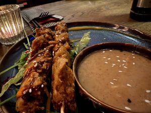 saté #Veganuary at GAO Vegan in Leipzig