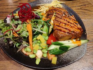 Gefüllter Tofu at GAO Vegan in Leipzig