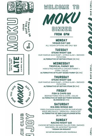   at Moku Bar + Grill in Cairns