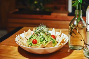 Guacamole at Hummus Falafel in Playa Del Carmen