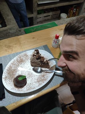 Vegan ice-cream and cake! at Hummus Falafel in Playa Del Carmen