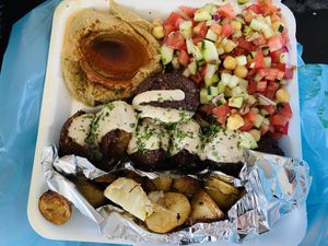   at Hummus Falafel in Playa Del Carmen