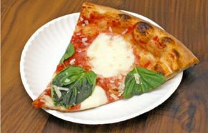 Margarita pizza with vegan mozzarella at Atlas Brew Works Half Street Brewery & Tap Room in Washington