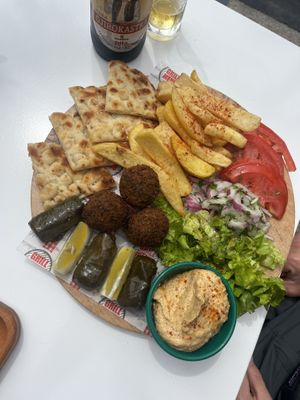 vegan plate  at Ya Mas in Vlore