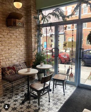 Cafe Alula indoor seating at Cafe Alula in Brooklyn