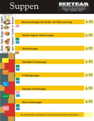 vegan at Bio-Restaurant Bertram in Wilhelmshaven