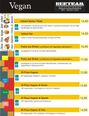 vegan at Bio-Restaurant Bertram in Wilhelmshaven