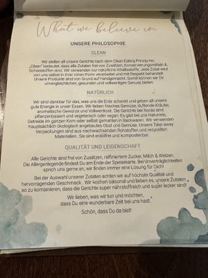 Unternehmenswerte  at Nora's Deli - Sielwall in Bremen