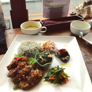 Veggie set at Magokoro in Kamakura