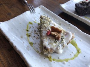 Hummingbird cake (pineapple, coconut + nuts) at Magokoro in Kamakura