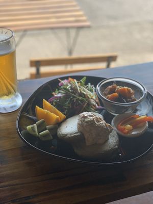 Lunch plate at Magokoro in Kamakura