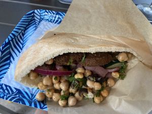 Falafel Pita at Falafel x Bar in Jacksonville