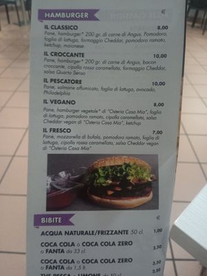 Menu2 at Pizzeria Quarto Senso in Tavagnacco