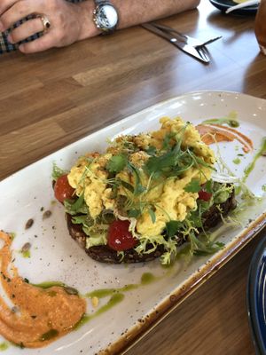 Avocado Toast with added Just Egg😋 at Good Morning in Las Vegas