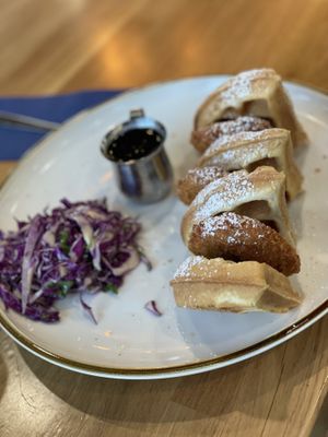 Waffles and chicken  at Good Morning in Las Vegas