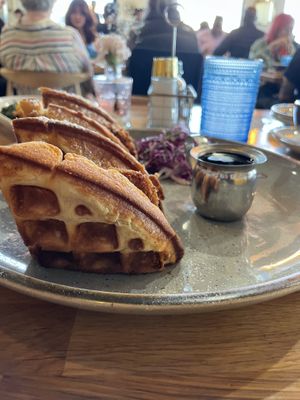 Chicken and waffles  at Good Morning in Las Vegas