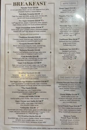Menu  at Good Morning in Las Vegas