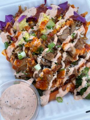 Chickn hibachi  at Hippie Hibachi in Atlanta