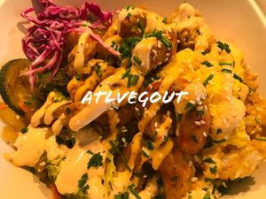 Shrimp hibachi plate  at Hippie Hibachi in Atlanta