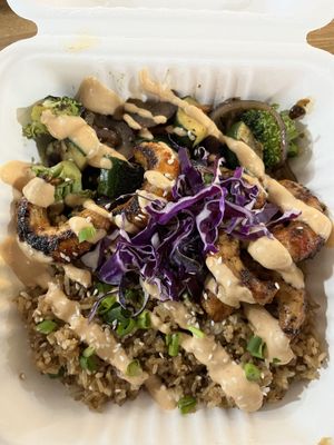 Konjac Root “Shrimp” Plate  at Hippie Hibachi in Atlanta