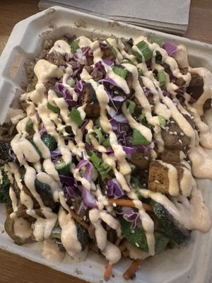 Tofu and mushroom  at Hippie Hibachi in Atlanta